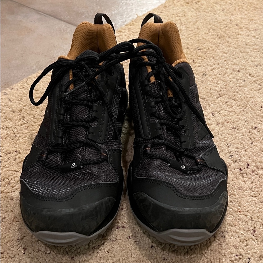 Adidas Men's Black and Tan Athletic Shoes - Terrex hiking shoe
